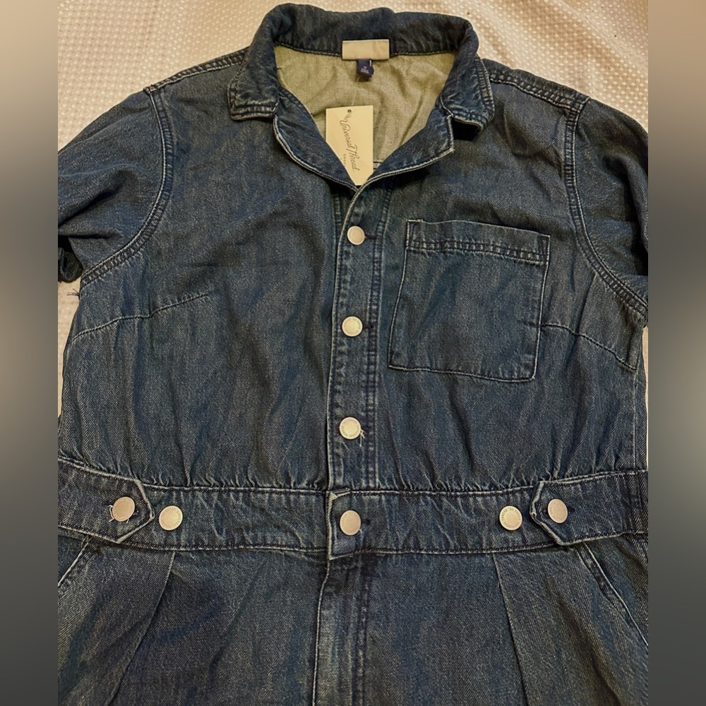Universal Thread Denim Long Sleeve Romper - Picture 6 of 10